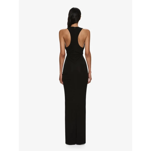 Christopher Esber Vivenda Drape Front Dress in Black | Dresses | Luxury Shoes 