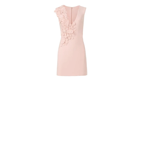 Anora Crepe Mini Dress in Pink
