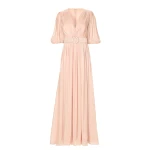 Costarellos Brennie Lurex Georgette Dress in Pink | Luxury Shoes 