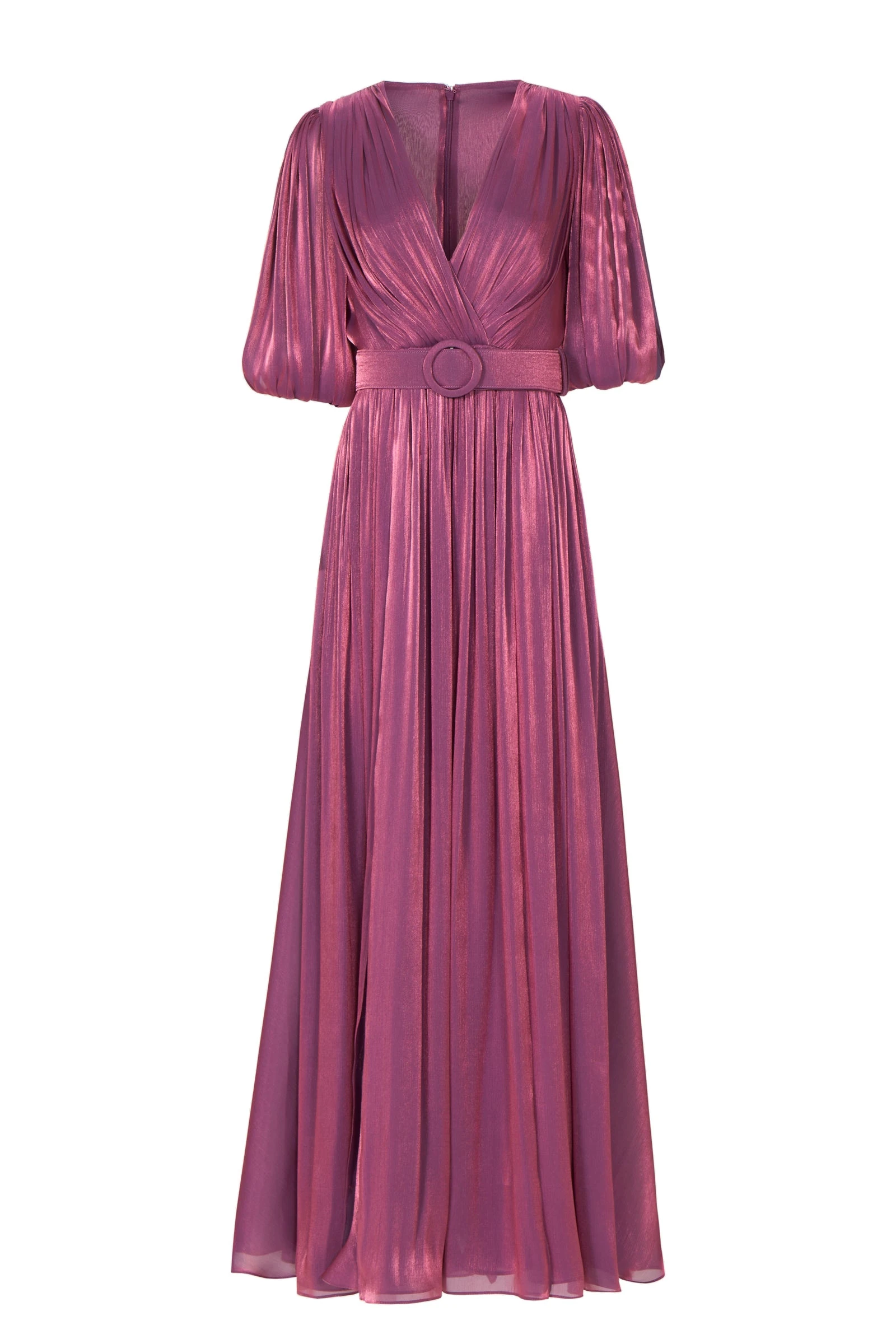 Costarellos Brennie Lurex Georgette Dress in Purple Costarellos Brennie Lurex Georgette Dress in Purple | Luxury Shoes