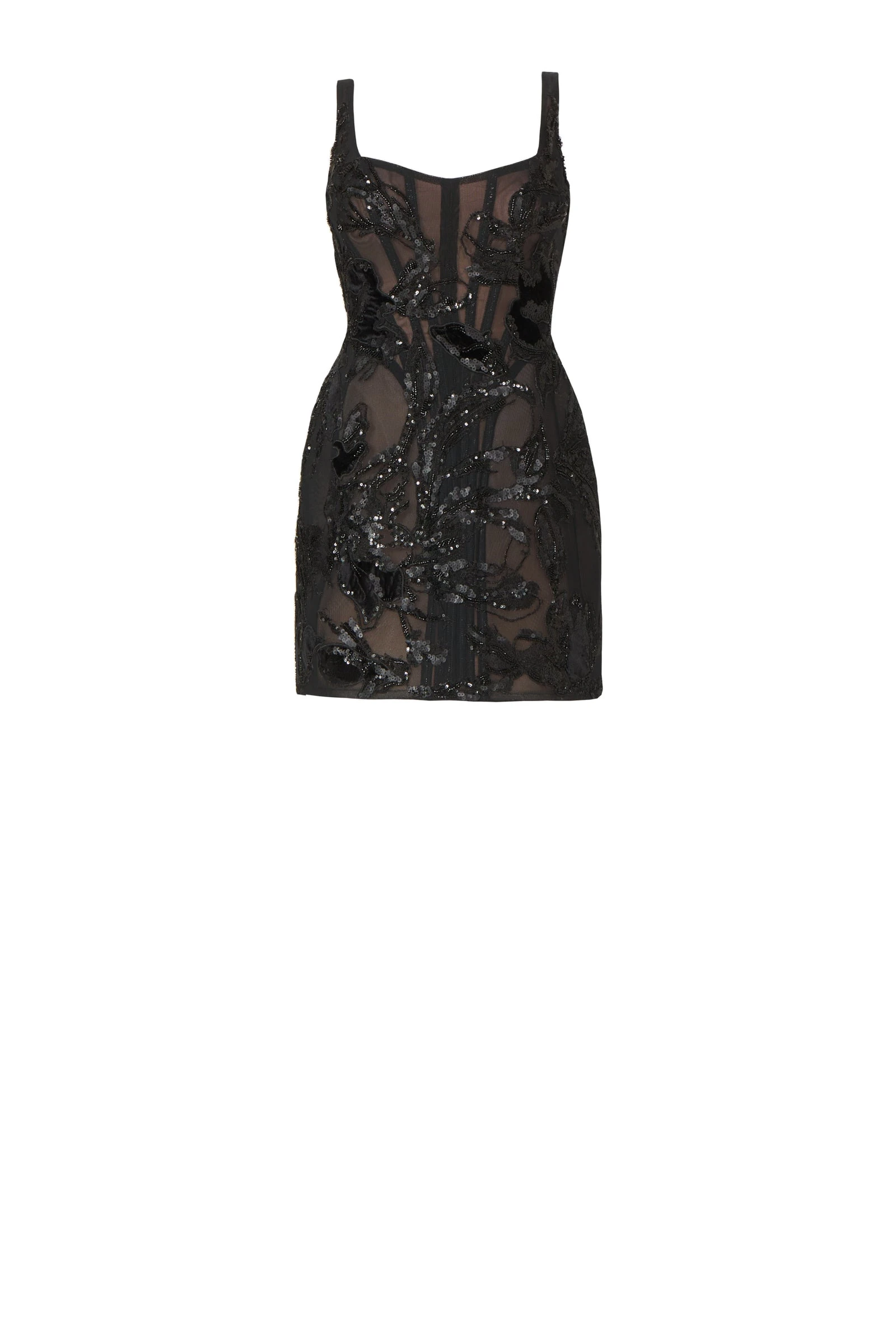 Costarellos Elitta Tulle Corset Mini Dress in Black Costarellos Elitta Tulle Corset Mini Dress in Black | Luxury Shoes