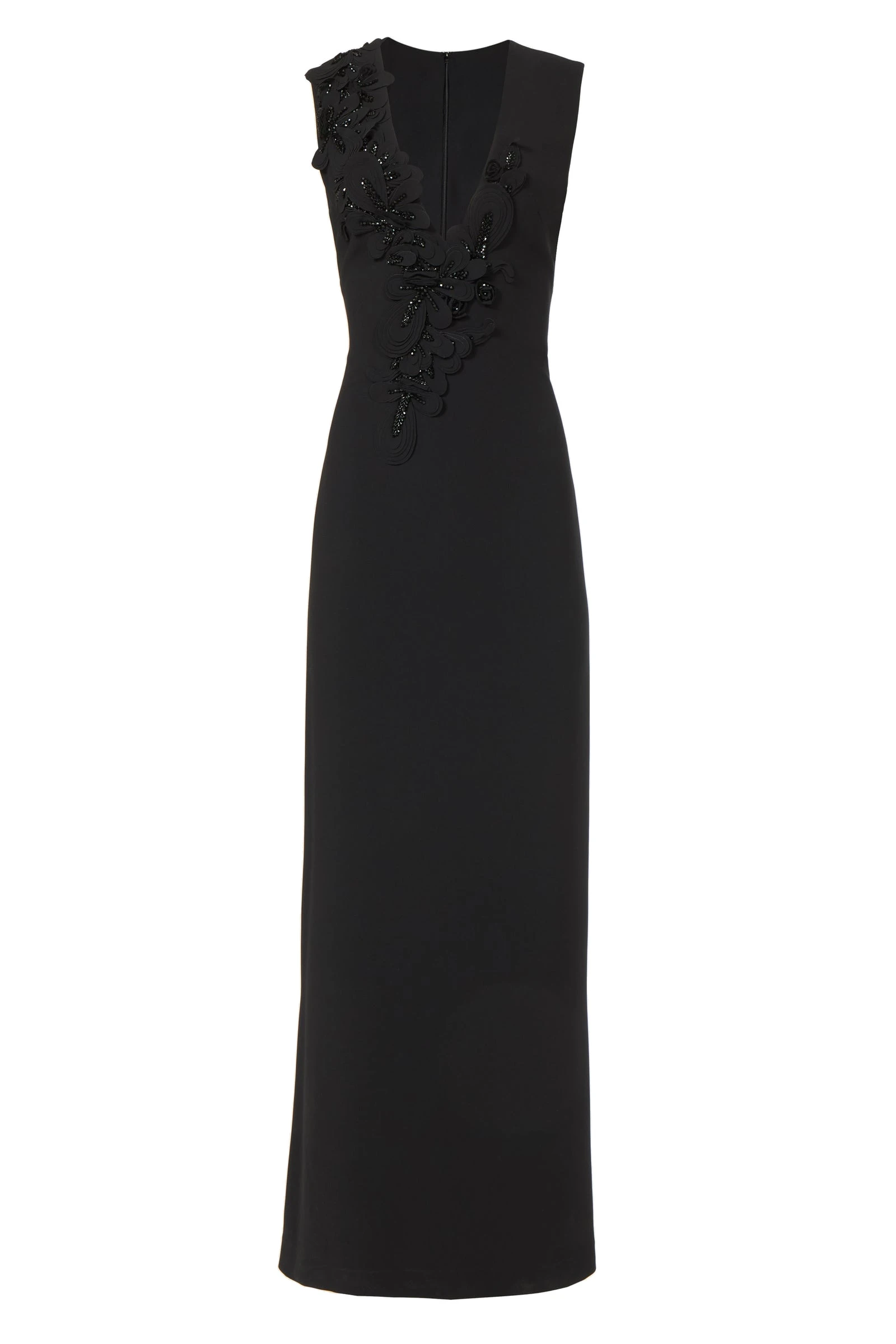 Costarellos Jevi Crepe Sleeveless Gown in Black Costarellos Jevi Crepe Sleeveless Gown in Black | Luxury Shoes