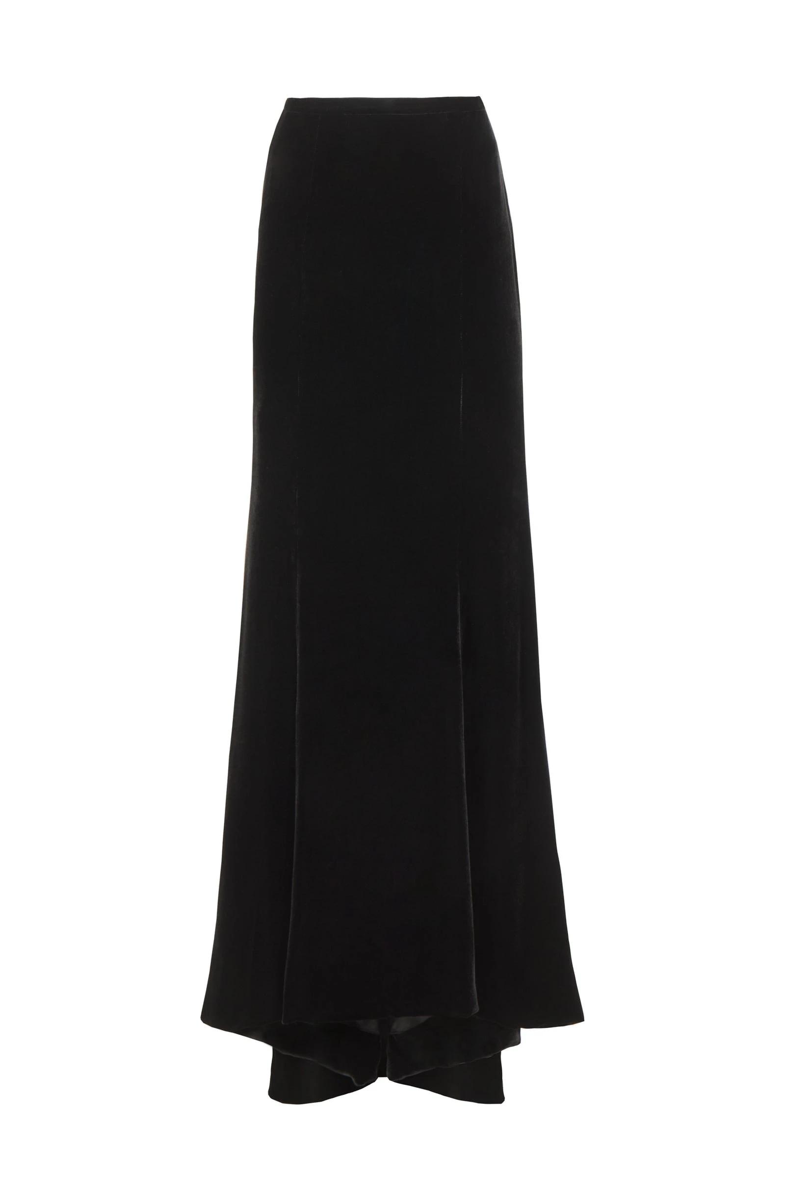 Costarellos Laudrie Velvet Maxi Skirt in Black Costarellos Laudrie Velvet Maxi Skirt in Black | Luxury Shoes