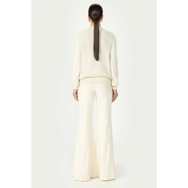 Costarellos Madley Mohair Wool Sweater in Ecru | Sweaters | Luxury Shoes 