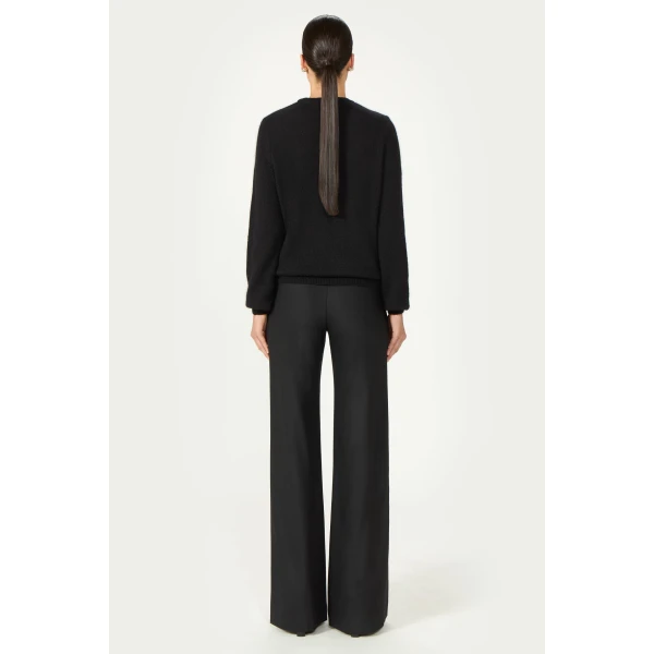 Costarellos Nemie Mohair Wool Sweater in Black | Sweaters | Luxury Shoes 