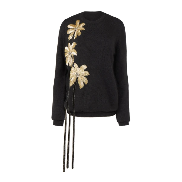 Nemie Mohair Wool Sweater in Black