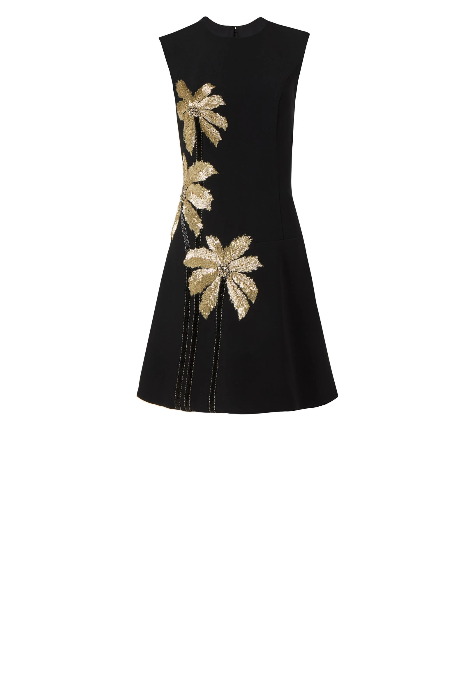 Costarellos Tazia Crepe Mini Dress in Black Costarellos Tazia Crepe Mini Dress in Black | Luxury Shoes