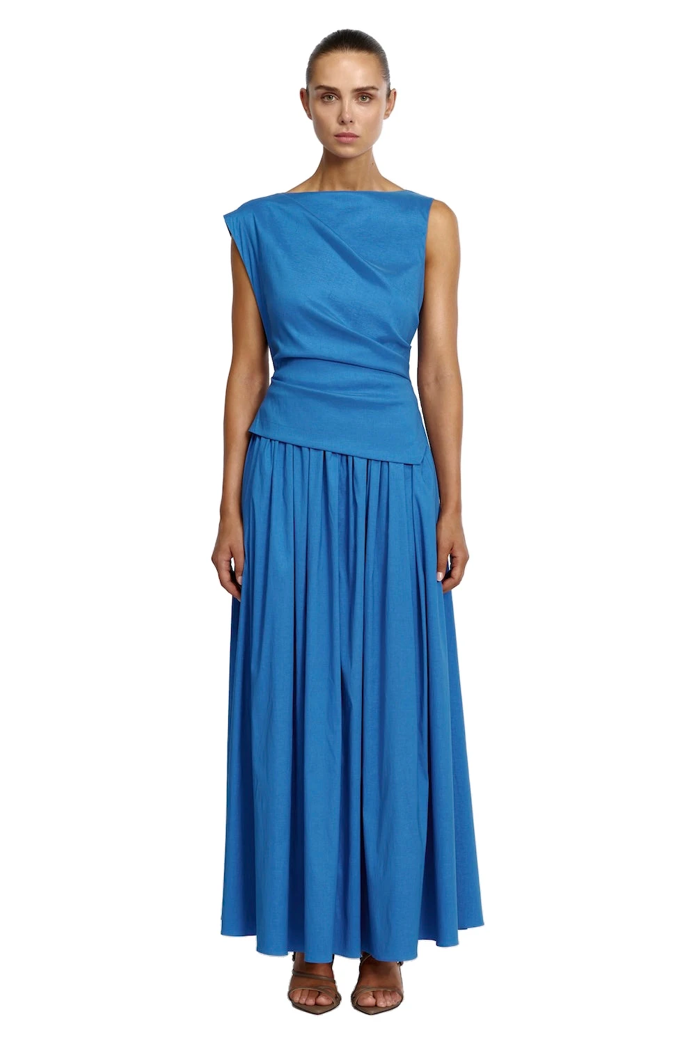 Acler Robakker Maxi Dress in Iris Blue, Blue Dresses