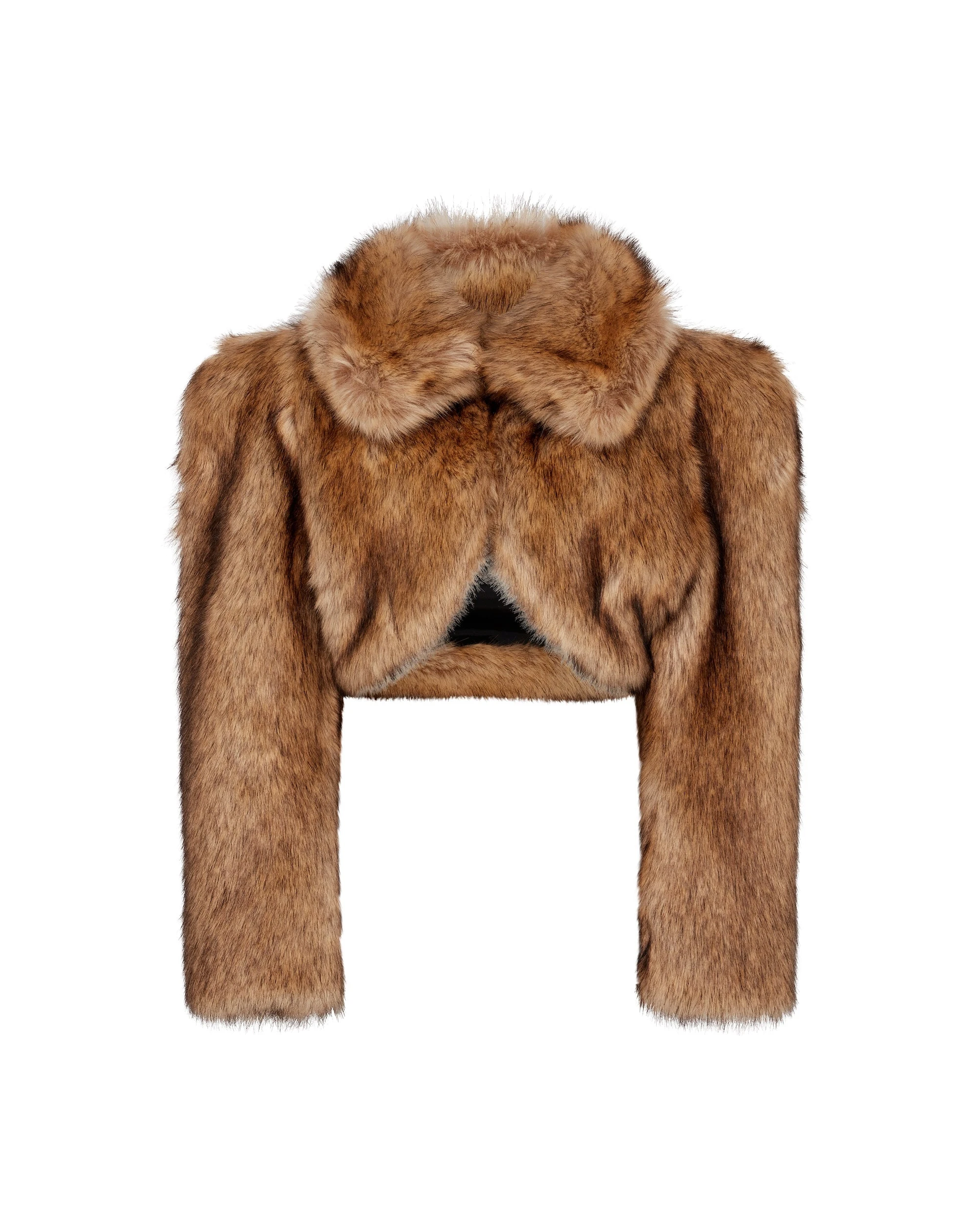 David Koma Faux Fur Cropped Jacket David Koma Faux Fur Cropped Jacket