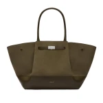 DeMellier Lena Mahfouf x The New York in Fern Suede Shoulder Bag | Shoulder & Crossbody Bags | Luxury Shoes 
