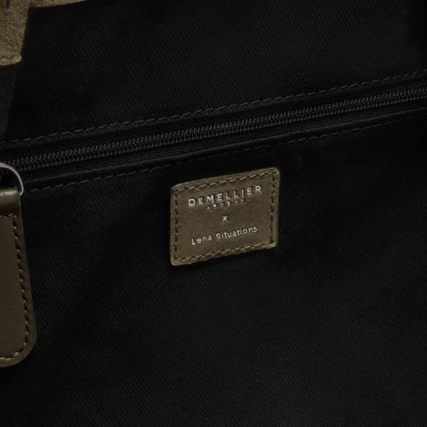 DeMellier Lena Mahfouf x The New York in Fern Suede Shoulder Bag, view 4 | Shoulder & Crossbody Bags | Luxury Shoes 