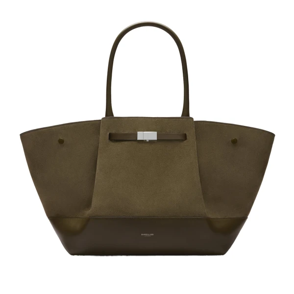 DeMellier Lena Mahfouf x The New York in Fern Suede Shoulder Bag | Shoulder & Crossbody Bags | Luxury Shoes 