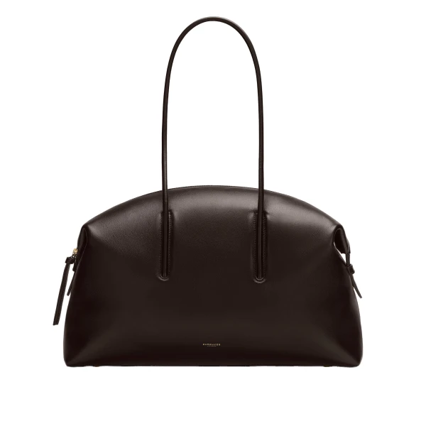 DeMellier Romee Strijd x The Stockholm in Dark Brown Fine Grain Tote Bag | Totes & Top-Handle Bags | Luxury Shoes 