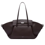 DeMellier The Brooklyn in Bordeaux Small Grain Tote Bag | Totes & Top-Handle Bags | Luxury Shoes 