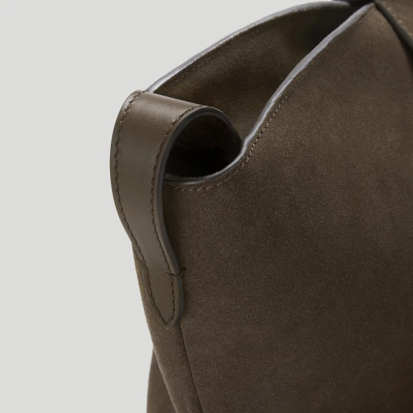 DeMellier The Brooklyn in Hazel Suede Tote Bag, view 5 | Totes & Top-Handle Bags | Luxury Shoes 