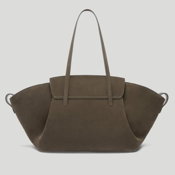 DeMellier The Brooklyn in Hazel Suede Tote Bag, view 6 | Totes & Top-Handle Bags | Luxury Shoes 