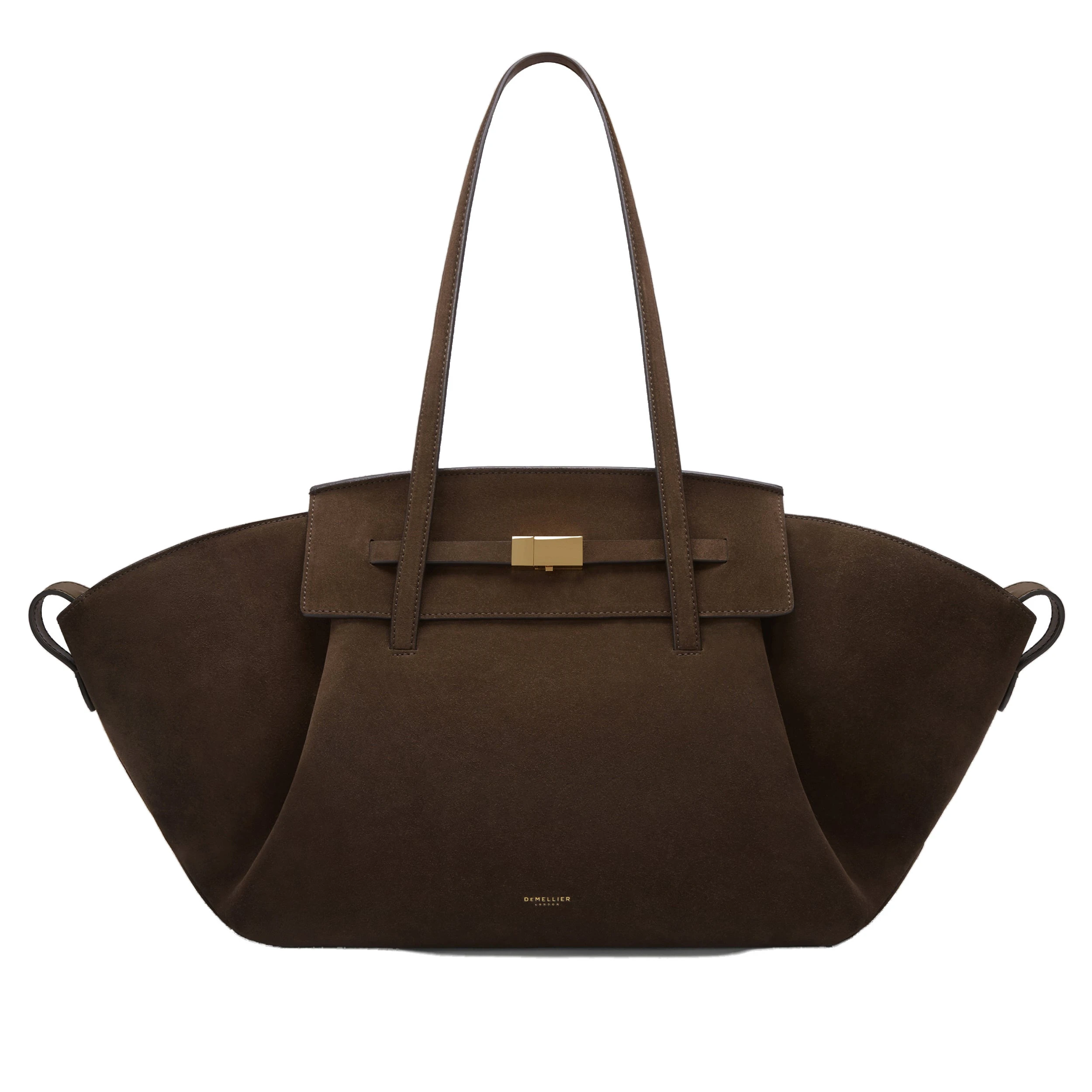 DeMellier The Brooklyn in Mocha Suede Tote Bag DeMellier The Brooklyn in Mocha Suede Tote Bag | Totes & Top-Handle Bags | Luxury Shoes
