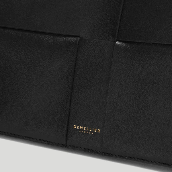 DeMellier The Florence Crossbody in Black Fine Grain Crossbody Bag, view 3 | Shoulder & Crossbody Bags | Luxury Shoes 