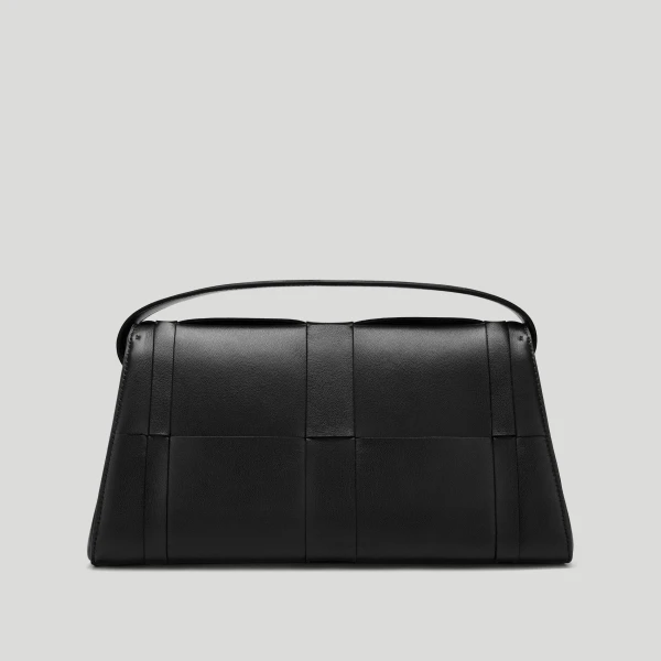 DeMellier The Florence Crossbody in Black Fine Grain Crossbody Bag, view 5 | Shoulder & Crossbody Bags | Luxury Shoes 
