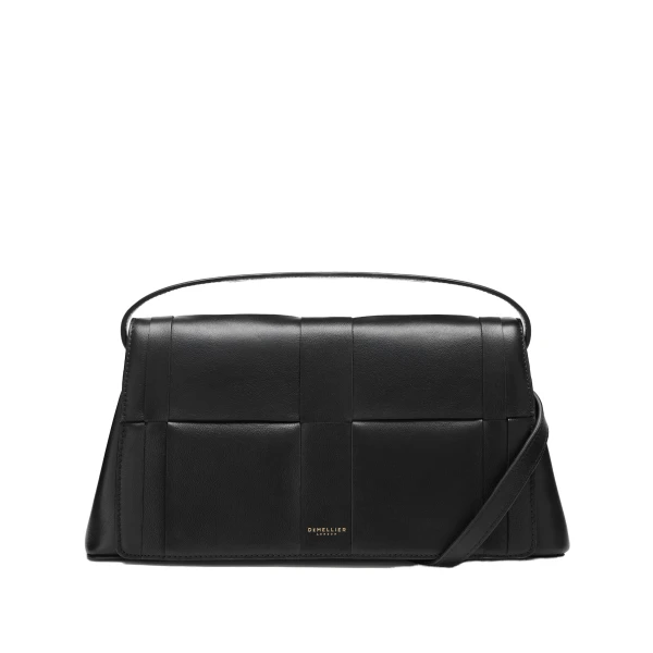 DeMellier The Florence Crossbody in Black Fine Grain Crossbody Bag | Shoulder & Crossbody Bags | Luxury Shoes 