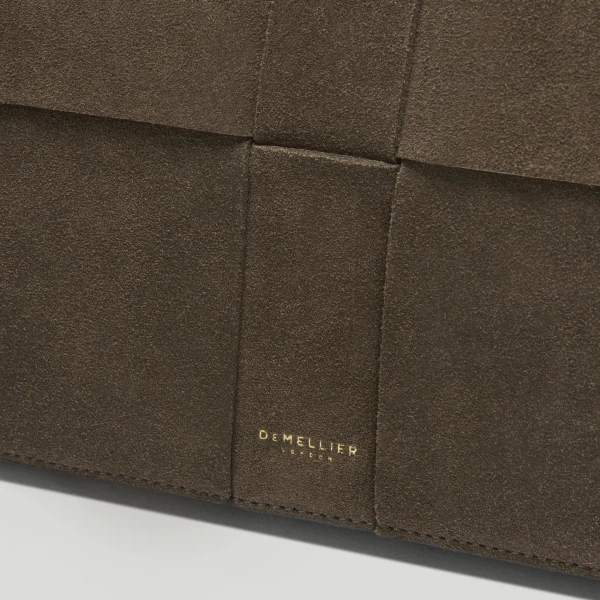 DeMellier The Florence Crossbody in Hazel Suede Crossbody Bag, view 2 | Shoulder & Crossbody Bags | Luxury Shoes 