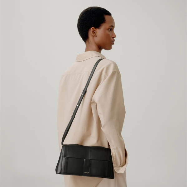 DeMellier The Florence Crossbody in Hazel Suede Crossbody Bag, view 6 | Shoulder & Crossbody Bags | Luxury Shoes 