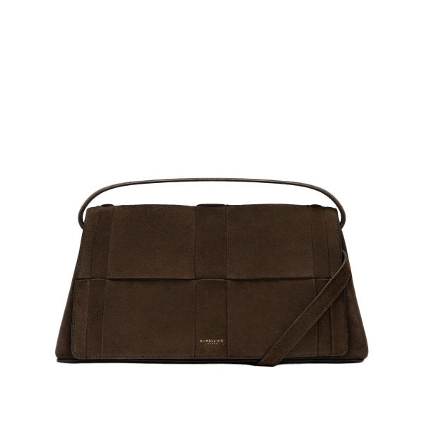 DeMellier The Florence Crossbody in Mocha Suede Crossbody Bag | Shoulder & Crossbody Bags | Luxury Shoes 