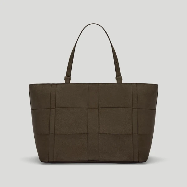 DeMellier The Florence in Hazel Suede Tote Bag, view 6 | Totes & Top-Handle Bags | Luxury Shoes 