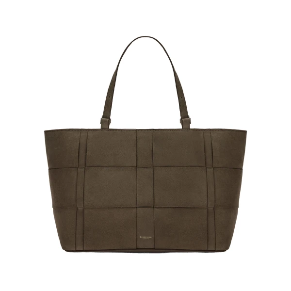 The Florence in Hazel Suede Tote Bag