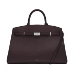 DeMellier The Hudson in Bordeaux Small Grain Tote Bag | Totes & Top-Handle Bags | Luxury Shoes 