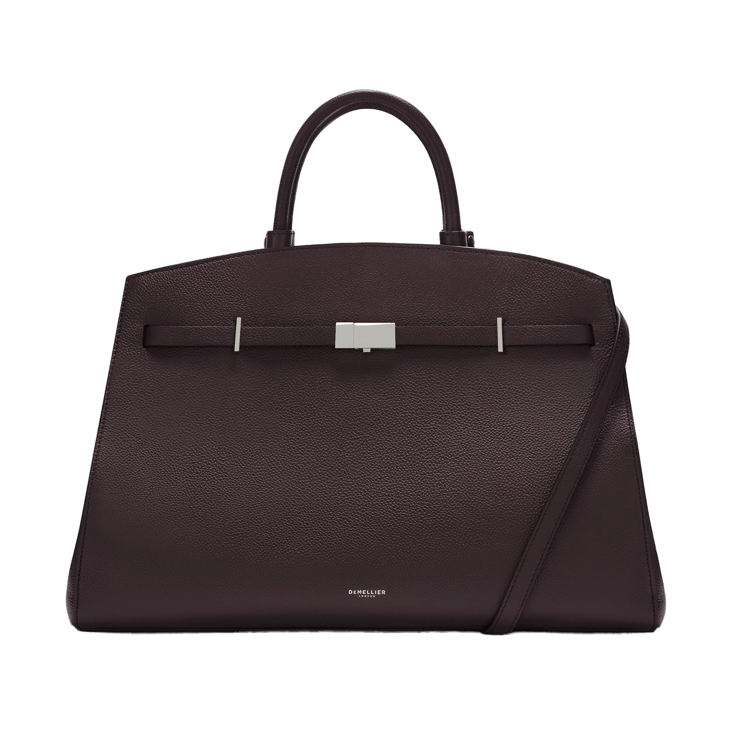 DeMellier The Hudson in Bordeaux Small Grain Tote Bag DeMellier The Hudson in Bordeaux Small Grain Tote Bag | Totes & Top-Handle Bags | Luxury Shoes