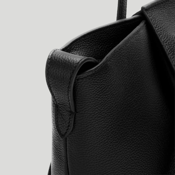 DeMellier The Midi Brooklyn in Black Small Grain Shoulder Bag, view 5 | Shoulder & Crossbody Bags | Luxury Shoes 
