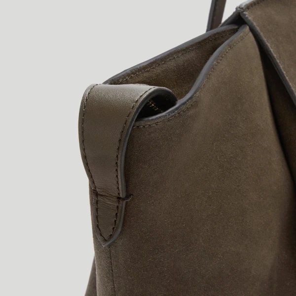 DeMellier The Midi Brooklyn in Hazel Suede Shoulder Bag, view 5 | Shoulder & Crossbody Bags | Luxury Shoes 