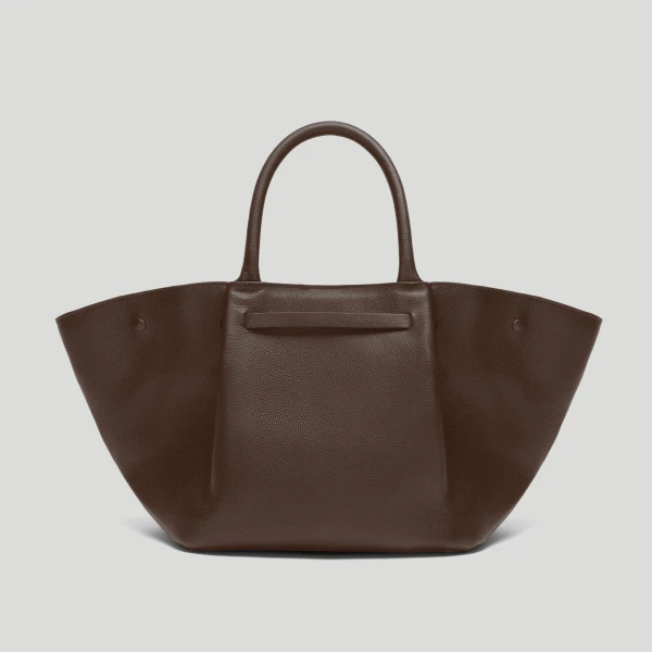 DeMellier The Midi New York in Mocha Small Grain Shoulder Bag, view 5 | Shoulder & Crossbody Bags | Luxury Shoes 