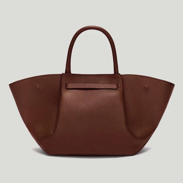 DeMellier The Midi New York in Warm Brown Small Grain Shoulder Bag, view 5 | Shoulder & Crossbody Bags | Luxury Shoes 