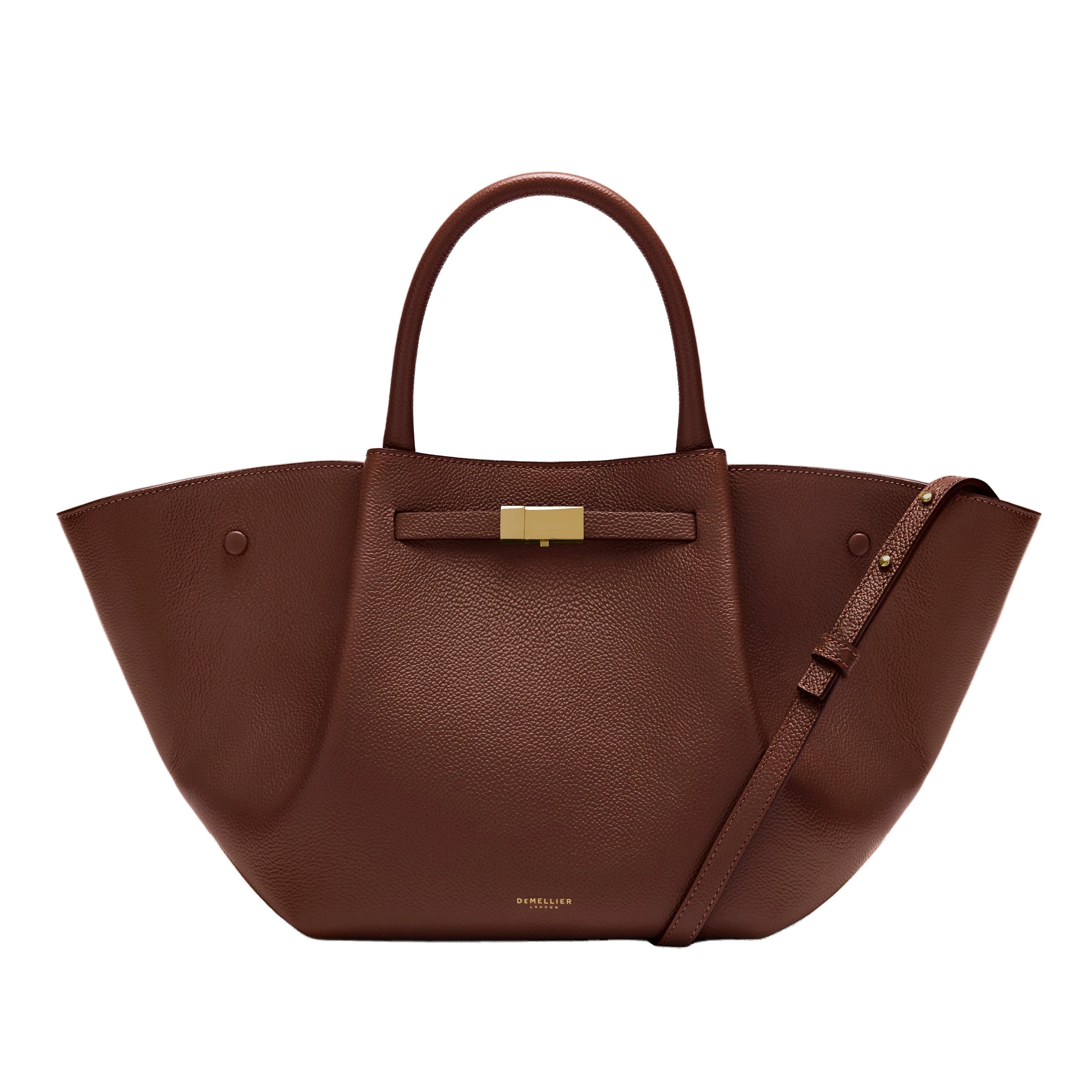 DeMellier The Midi New York in Warm Brown Small Grain Shoulder Bag DeMellier The Midi New York in Warm Brown Small Grain Shoulder Bag | Shoulder & Crossbody Bags | Luxury Shoes