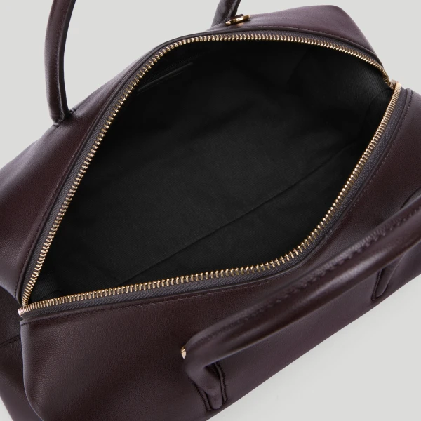 DeMellier The Midi Stockholm in Bordeaux Fine Grain Top-Handle Bag, view 4 | Totes & Top-Handle Bags | Luxury Shoes 