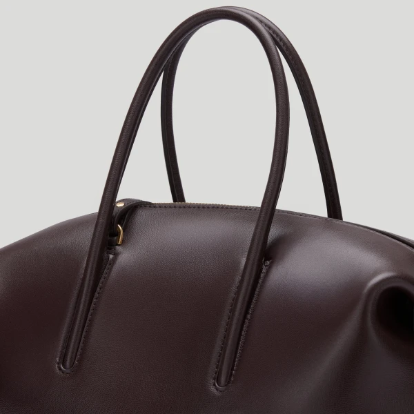 DeMellier The Midi Stockholm in Bordeaux Fine Grain Top-Handle Bag, view 5 | Totes & Top-Handle Bags | Luxury Shoes 