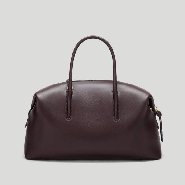 DeMellier The Midi Stockholm in Bordeaux Fine Grain Top-Handle Bag, view 6 | Totes & Top-Handle Bags | Luxury Shoes 
