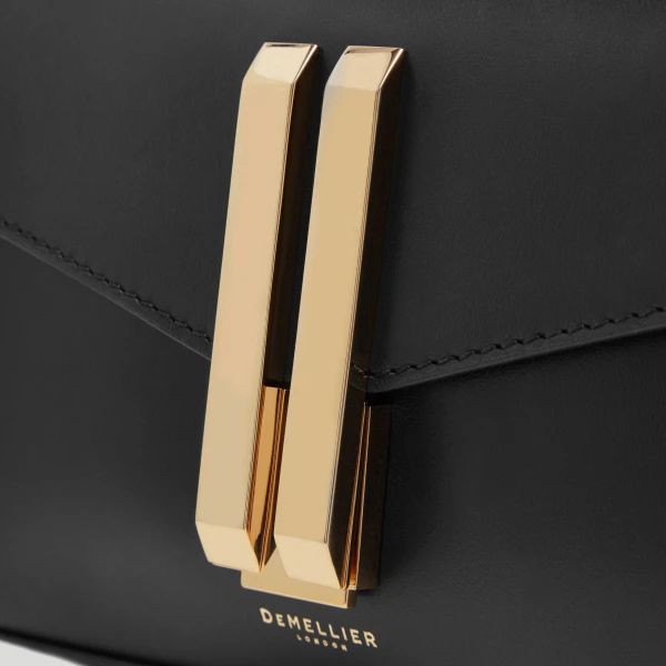 DeMellier The Nano Montreal in Black Smooth Mini Bag, view 2 | Mini Bags | Luxury Shoes 