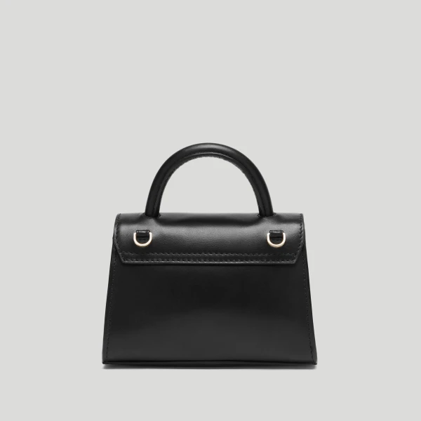 DeMellier The Nano Montreal in Black Smooth Mini Bag, view 5 | Mini Bags | Luxury Shoes 