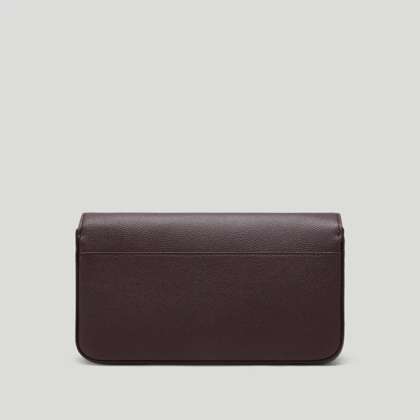 DeMellier The New York Crossbody in Bordeaux Small Grain Crossbody Bag, view 5 | Shoulder & Crossbody Bags | Luxury Shoes 