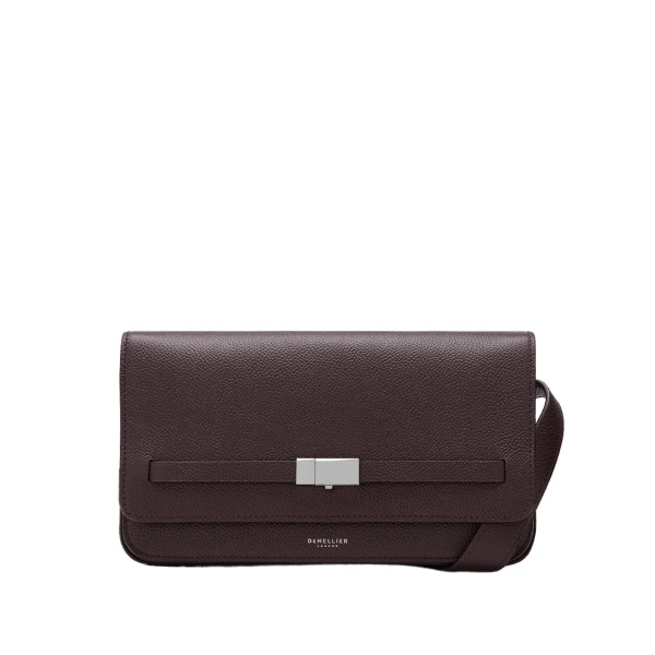 DeMellier The New York Crossbody in Bordeaux Small Grain Crossbody Bag | Shoulder & Crossbody Bags | Luxury Shoes 