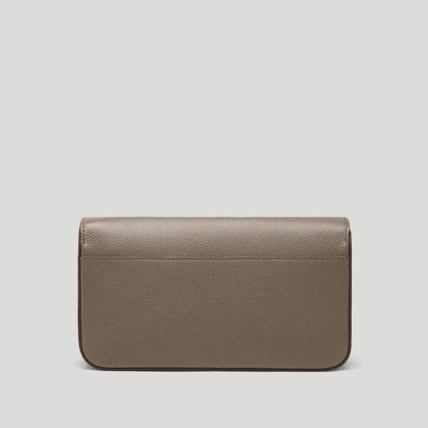 DeMellier The New York Crossbody in Dark Taupe Small Grain Crossbody Bag, view 6 | Shoulder & Crossbody Bags | Luxury Shoes 