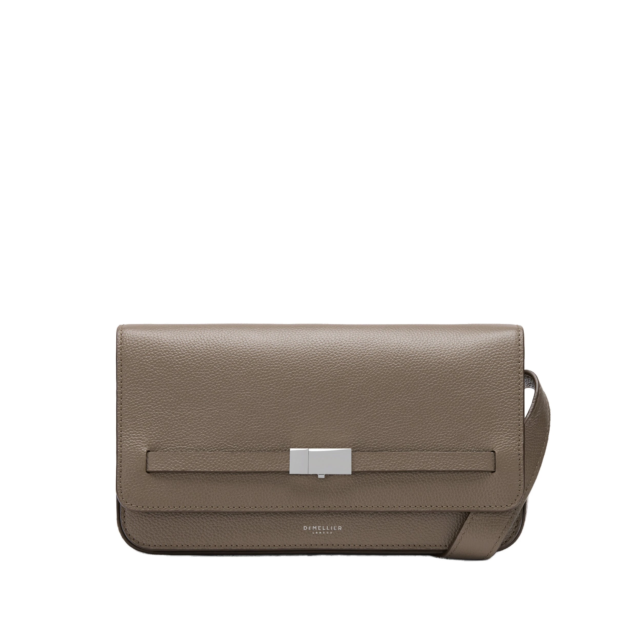 DeMellier The New York Crossbody in Dark Taupe Small Grain Crossbody Bag DeMellier The New York Crossbody in Dark Taupe Small Grain Crossbody Bag | Shoulder & Crossbody Bags | Luxury Shoes