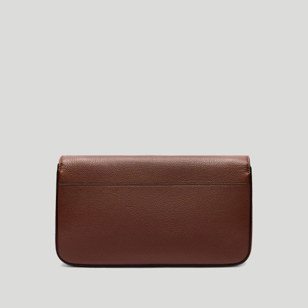 DeMellier The New York Crossbody in Warm Brown Small Grain Crossbody Bag, view 6 | Shoulder & Crossbody Bags | Luxury Shoes 
