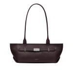 DeMellier The New York Shoulder in Bordeaux Small Grain Shoulder Bag | Shoulder & Crossbody Bags | Luxury Shoes 