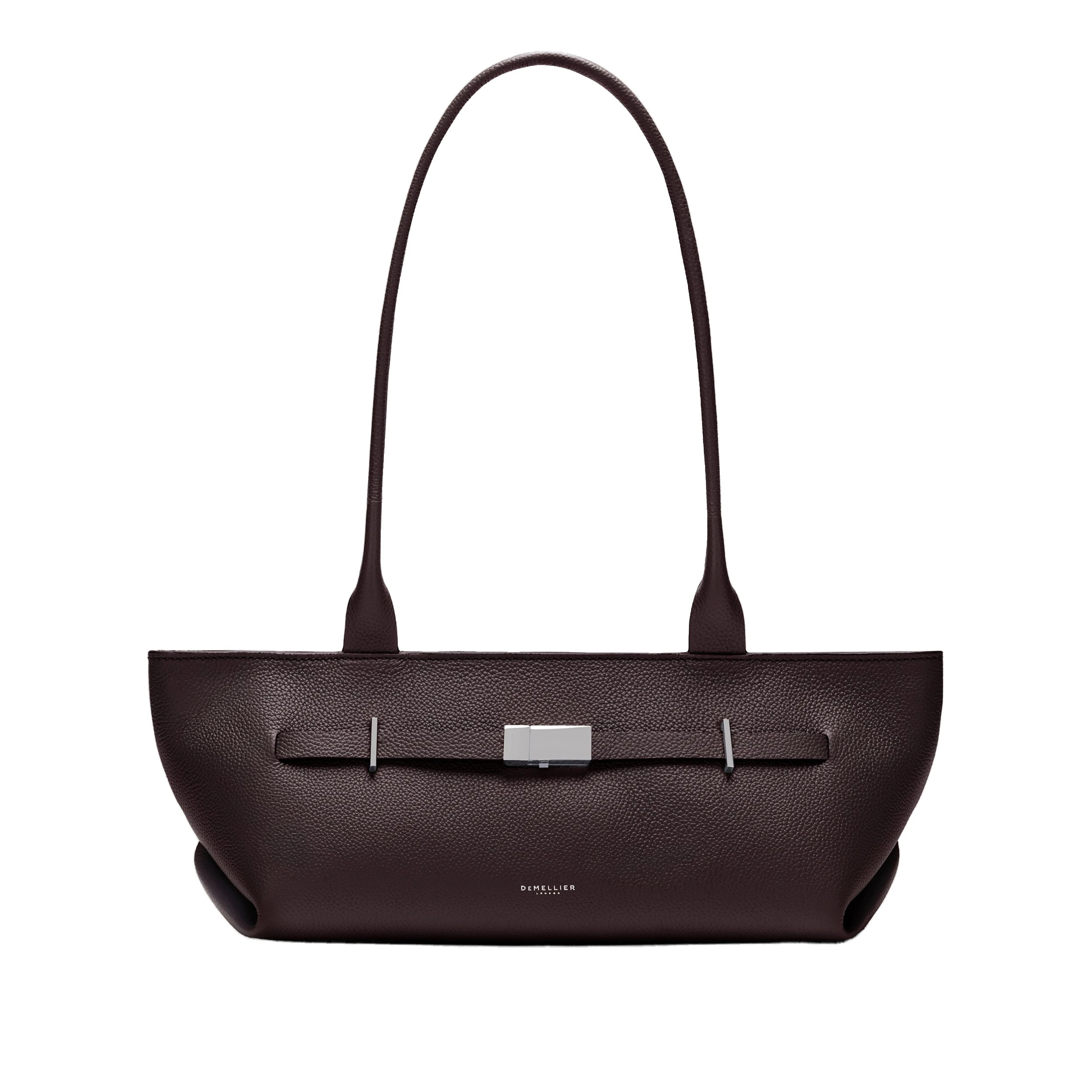DeMellier The New York Shoulder in Bordeaux Small Grain Shoulder Bag DeMellier The New York Shoulder in Bordeaux Small Grain Shoulder Bag | Shoulder & Crossbody Bags | Luxury Shoes