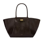 DeMellier The New York in Dark Chocolate Croc-Effect Shoulder Bag DeMellier The New York in Dark Chocolate Croc-Effect Shoulder Bag | Shoulder & Crossbody Bags | Luxury Shoes