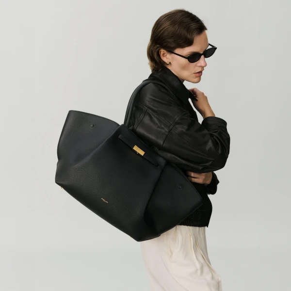 DeMellier The New York in Dark Chocolate Suede Shoulder Bag, view 6 | Shoulder & Crossbody Bags | Luxury Shoes 